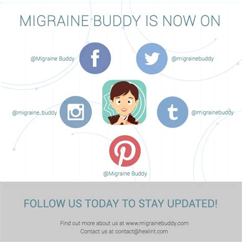 Migraine Buddy Is Now On All These Platforms Follow Us And Stay Tuned