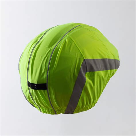 Day/Night Visibility Waterproof Helmet Cover 960 - Neon Yellow | Decathlon