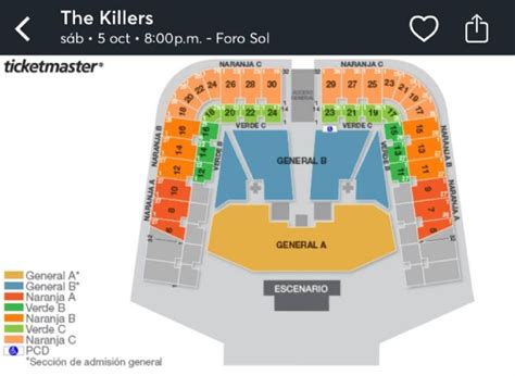 Boletos De The Killers El En Foro Sol Precio Por ZONAS Fechas Y