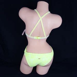 Victoria S Secret Swim New Vs Neon Crochet Bikini Set Rare Poshmark
