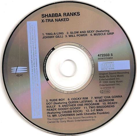 SHABBA RANKS X Tra Naked CD Album EUR PicClick FR