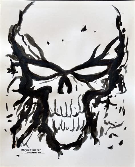 Horror Ink Sketches By Miguel Guerra The Angry Skull