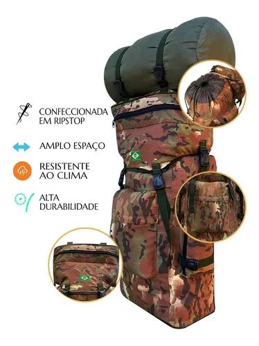 Mochila Trekking Total Company Adventure Mochila Camping Trilha