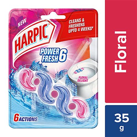 Buy Harpic Power Fresh Toilet Cleaner Rim Block Floral Delight