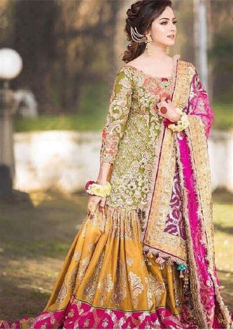 Latest Bridal Mehndi Dresses Wedding Collection 2023 2024 Atelier