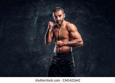 Стоковая фотография 1341422642 Professional Muay Thai Boxer Naked