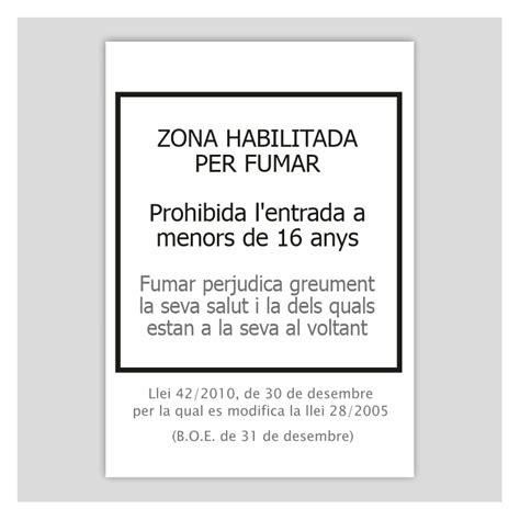 Zona Habilitada Per Fumar