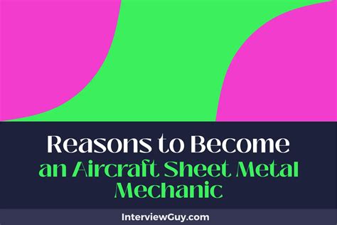 26 Reasons To Become An Aircraft Sheet Metal Mechanic Sky Is The Limit