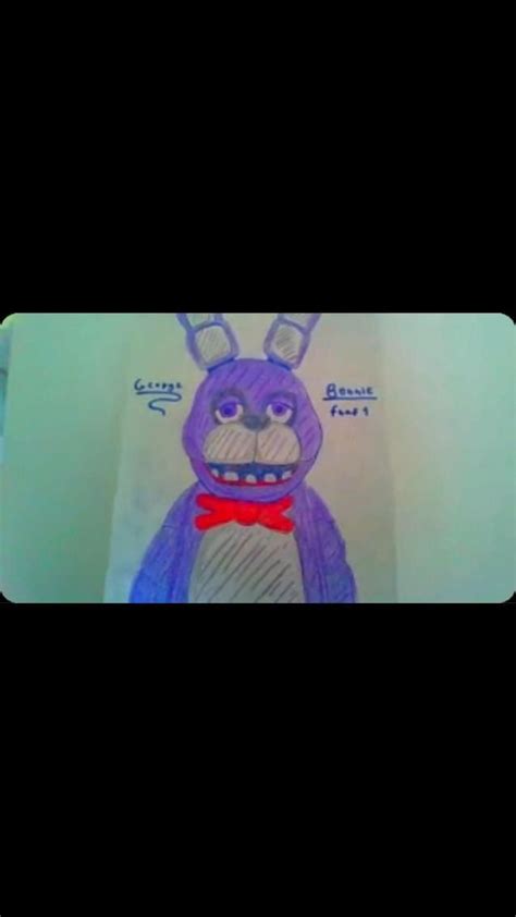 Five Nights At Freddys Bonnie🐰 Colourful Edition Drawing By George 🔥 Vault Boy Drawings