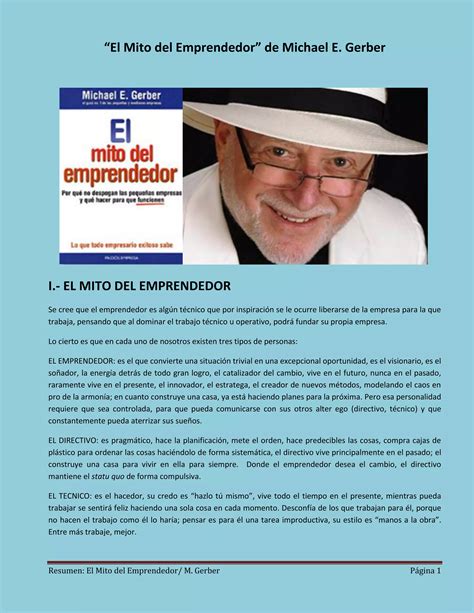 El Mito Del Emprendedor Michael Gerber Pdf