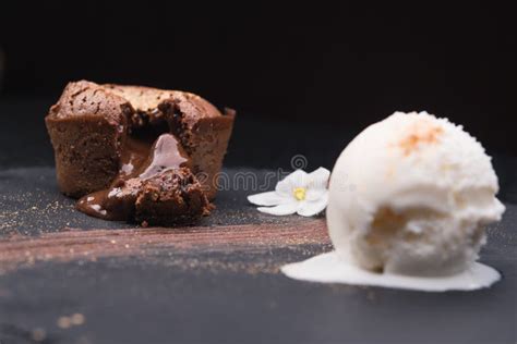 Hot Chocolate Pudding Stock Photo Image Of Lava Pastry