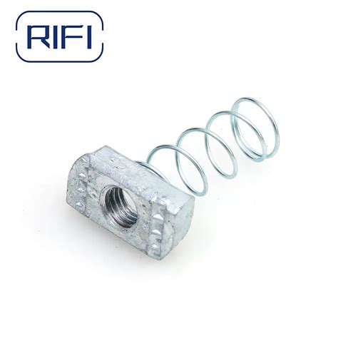 Unistrut Channel Fitting Electro Galvanized M8 M10 M12 Spring Channel