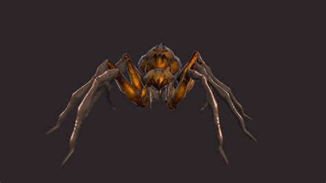 3D Model Spiders VR AR Low Poly CGTrader