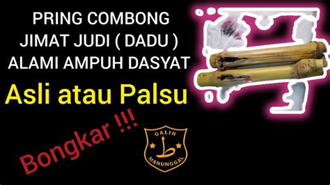 PRING COMBONG JIMAT JUDI DADU ALAMI AMPUH DASYAT ASLI ATAU PALSU