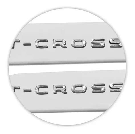 Jogo Friso Lateral T Cross Branco Puro Alto Relevo Frete Gr Tis