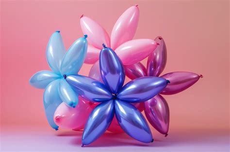 Free Photo | Balloon twist shaped like flower