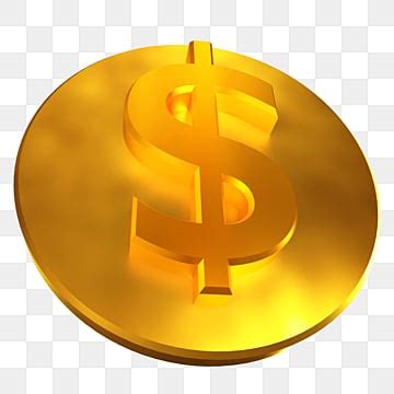 Gold Coin Dollar Vector PNG Images Gold Dollar 3d Coin Isometric New