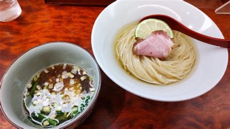 『鶏と魚介の昆布水つけ麺 試作醤油 1100円』三馬路 東京店のレビュー ラーメンデータベース