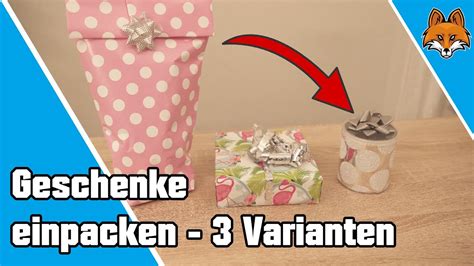 Geschenke Einpacken Einfache Varianten Und Tricks Youtube