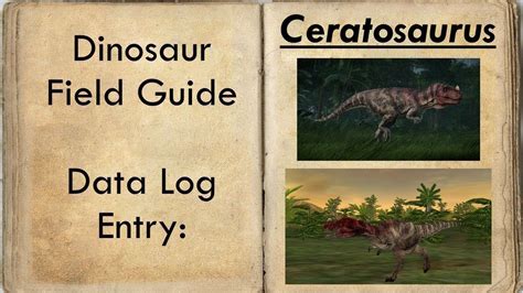 Ceratosaurus Habitat And Facts Youtube