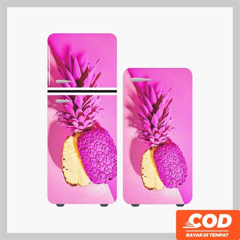 Jual Stiker Kulkas 1 Pintu Dan Stiker Kulkas 2 Pintu Motif Buah Nenas