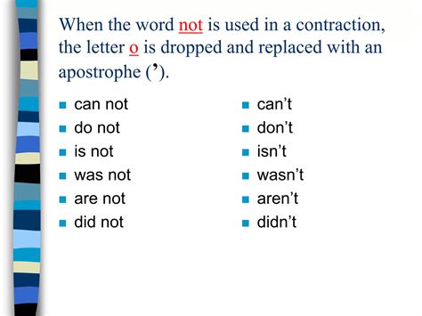 Contractions ppt | PPT