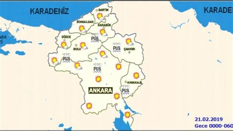 21 Şubat 2019 Ankara hava durumu Haritalı Son Haberler