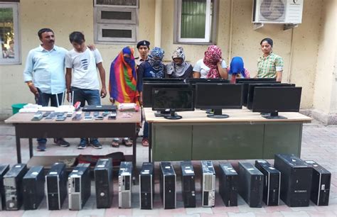 Fake Job Call Center Busted Ahmedabad Cyber Cell In Noida Arrested