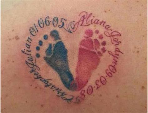 30+ Cute Baby Footprint Tattoos - Hative