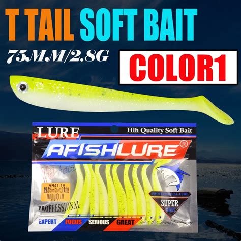 10pcs Lot Soft Bait Fish 75mm 2 8g Fishing Lure TT Shad Silicone Bass