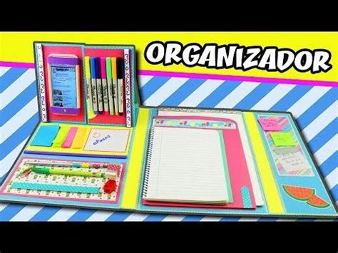 Organizador Regreso A Clases Diy Carpeta Manualidades Apasos