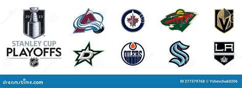 2023 Stanley Cup Playoffs Western Conference Nhl Editorial Stock