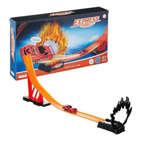 Pista De Manobras Express Fast Para Carrinho Hot Wheels No Shoptime