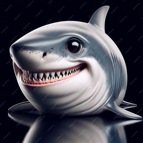 Premium PSD | Shark animal Character as Social Media Avatar Template