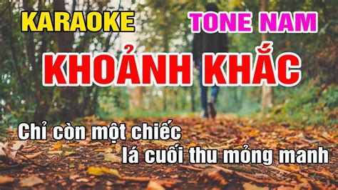 Kho Nh Kh C Karaoke Tone Nam Nh C S Ng Gia Huy Beat Youtube