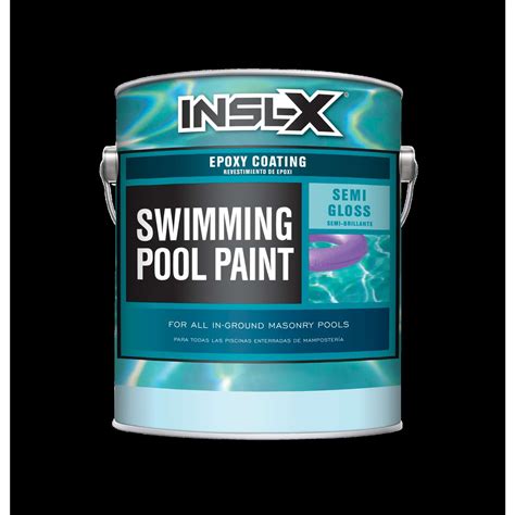 Insl-X Indoor and Outdoor Semi-Gloss White Epoxy Swimming Pool Paint 2