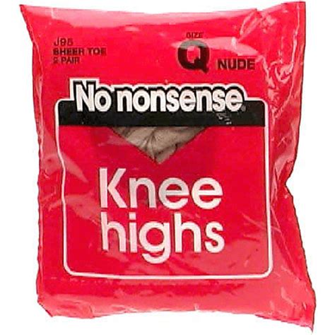 No Nonsense Knee Highs Q Nude Sheer Toe Shop Foodtown