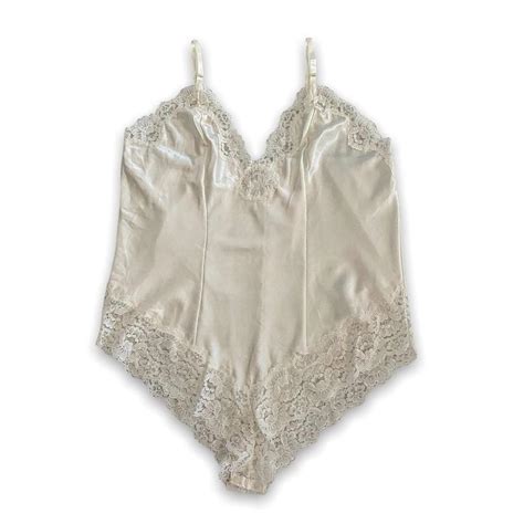 Vintage Teddy Bodysuit Lingerie Super Pretty Depop
