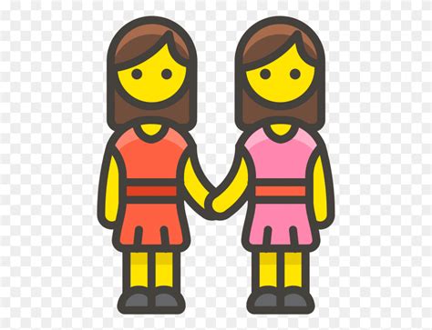 Two Women Holding Hands Emoji Emoji De Dos Mujeres Poster