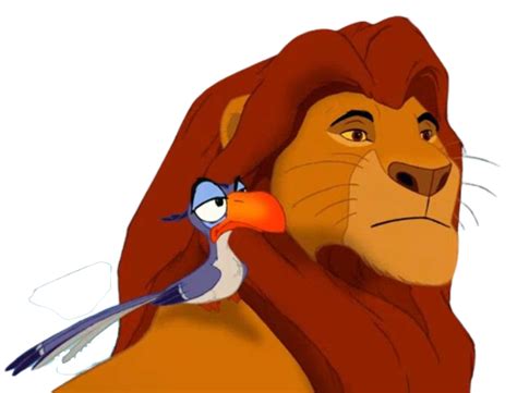 Mufasa and Zazu PNG by jakeysamra on DeviantArt