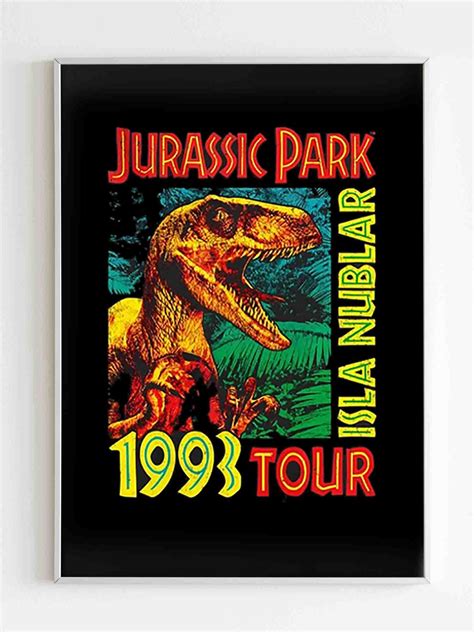 Jurassic Park Isla Nublar 1993 Tour Poster