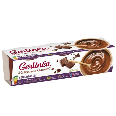 Coupelles Crème Repas Minceur Chocolat Gerlinéa