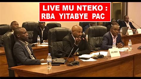 LIVE MU NTEKO RBA Yitabye PAC YouTube