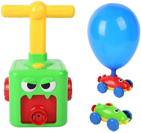 Multicolor Plastic Balloon Car Cartoon Toy Balloon Launcher Car Toy For School Play School At