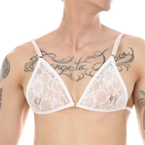 Erotic Unlined Bra Top Gay Lingerie Free Shipping