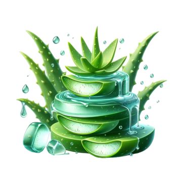 Aloe Vera Plant Vector Hd PNG Images Aloe Vera Plant With Water Splash