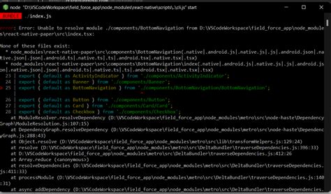 Reactjs Unable To Resolve Modules In React Native Stack Overflow