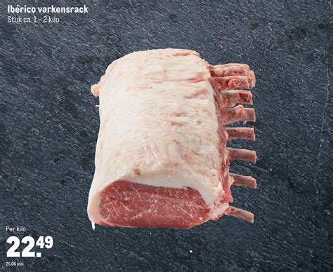 Ibérico varkensrack Stuk ca 1 2 kilo aanbieding bij Makro