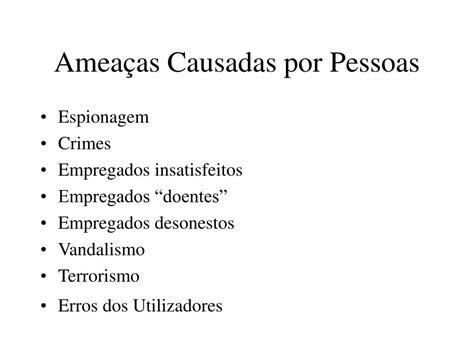 O Que Significa Ameaças - PPT - Ameaças, Vulnerabilidades e Análise de Risco PowerPoint ...