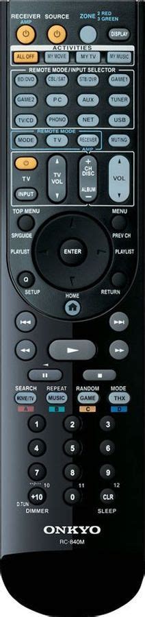 ONKYO RC 840M Remote Control Duplicate 17 2 REMOTE CONTROL WORLD